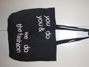 zwarte stoffen tas