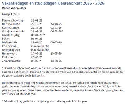 Vakantiedagen